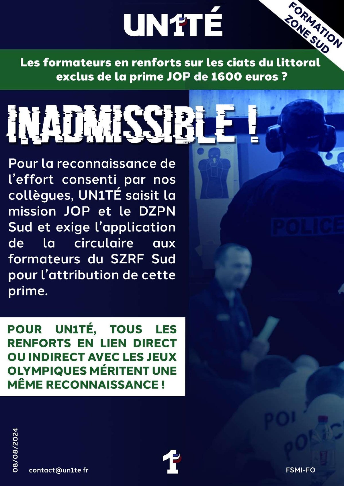 Les formateurs en renforts sur les ciats du littoral exclus de la prime JOP de 1600 euros ?