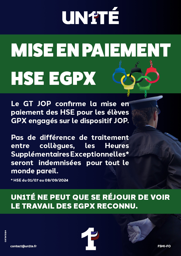 Mise en paiement hse egpx