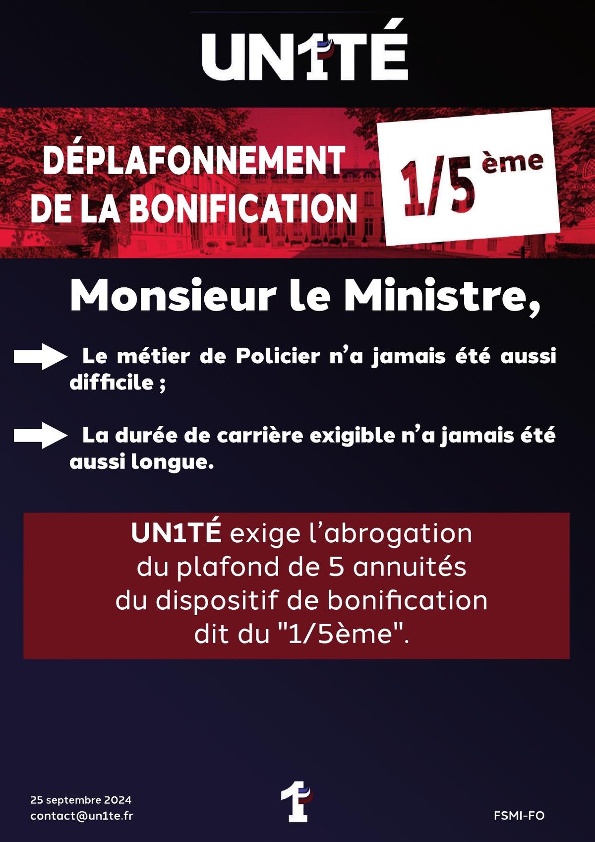 DÉPLAFONNEMENTDE LA BONIFICATION 1/5ème