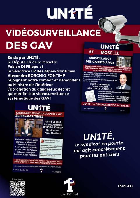 Aperçu — Vidéosurveillance des GAV