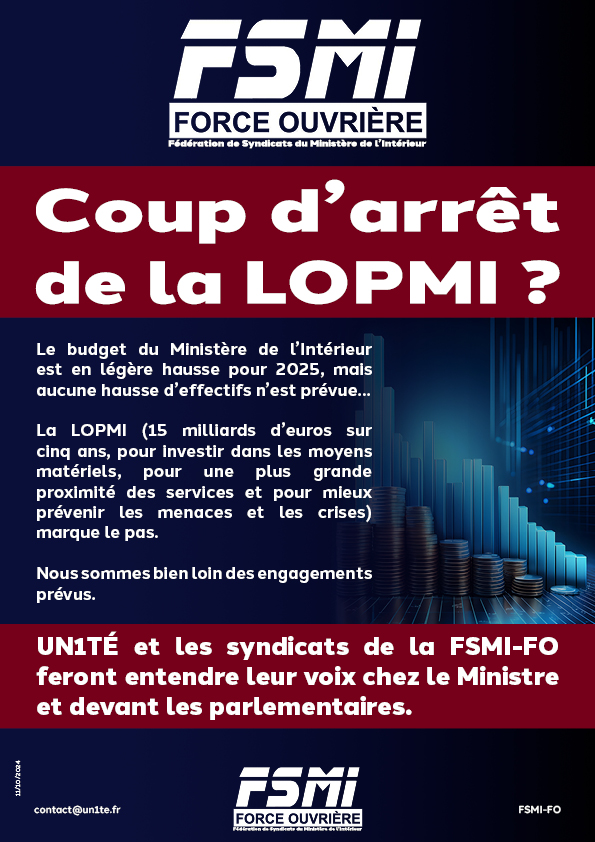 Coup d’arrêt de la LOPMI ?