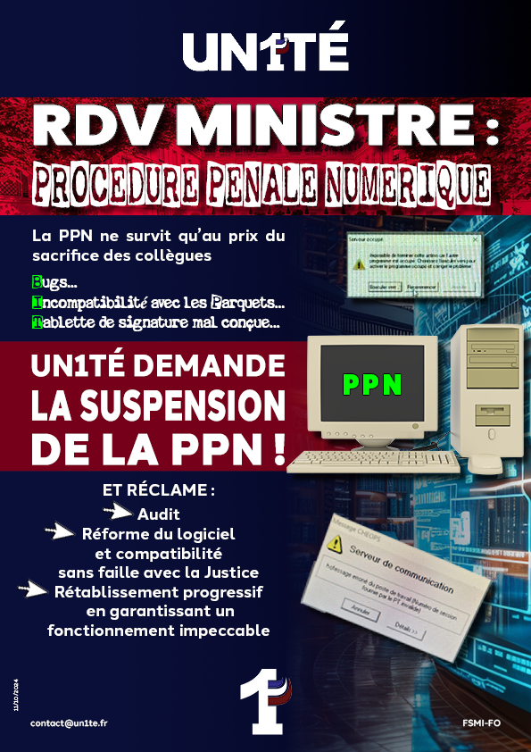 RDV MINISTRE : Procédure Pénale Numérique