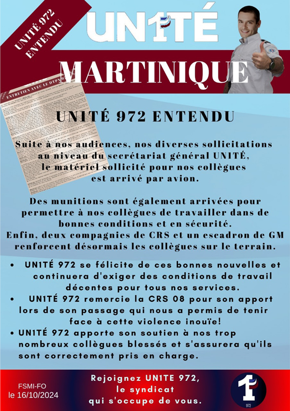 UN1TÉ 972 entendu
