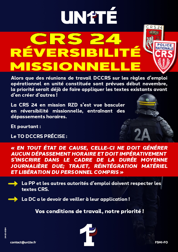 CRS 24: RÉVERSIBILITÉ MISSIONNELLE