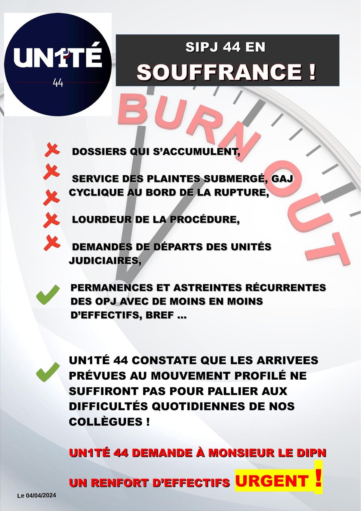SIPJ 44 en souffrance !