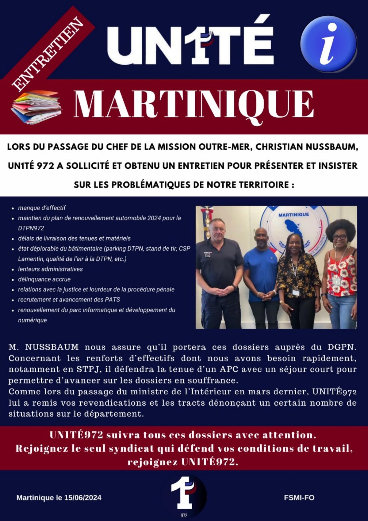 Entretien - Martinique
