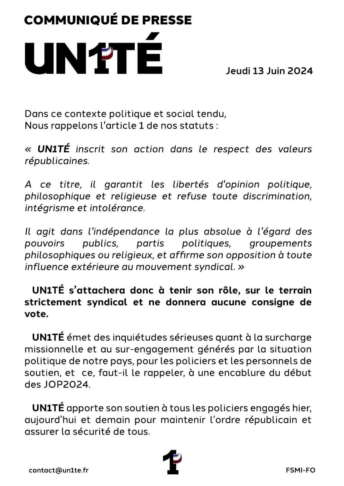 Aucune consigne de vote