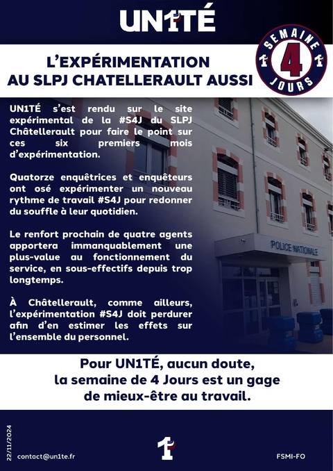 Aperçu — SEMAINE 4 JOURS - L’EXPÉRIMENTATION AU SLPJ CHATELLERAULT AUSSI