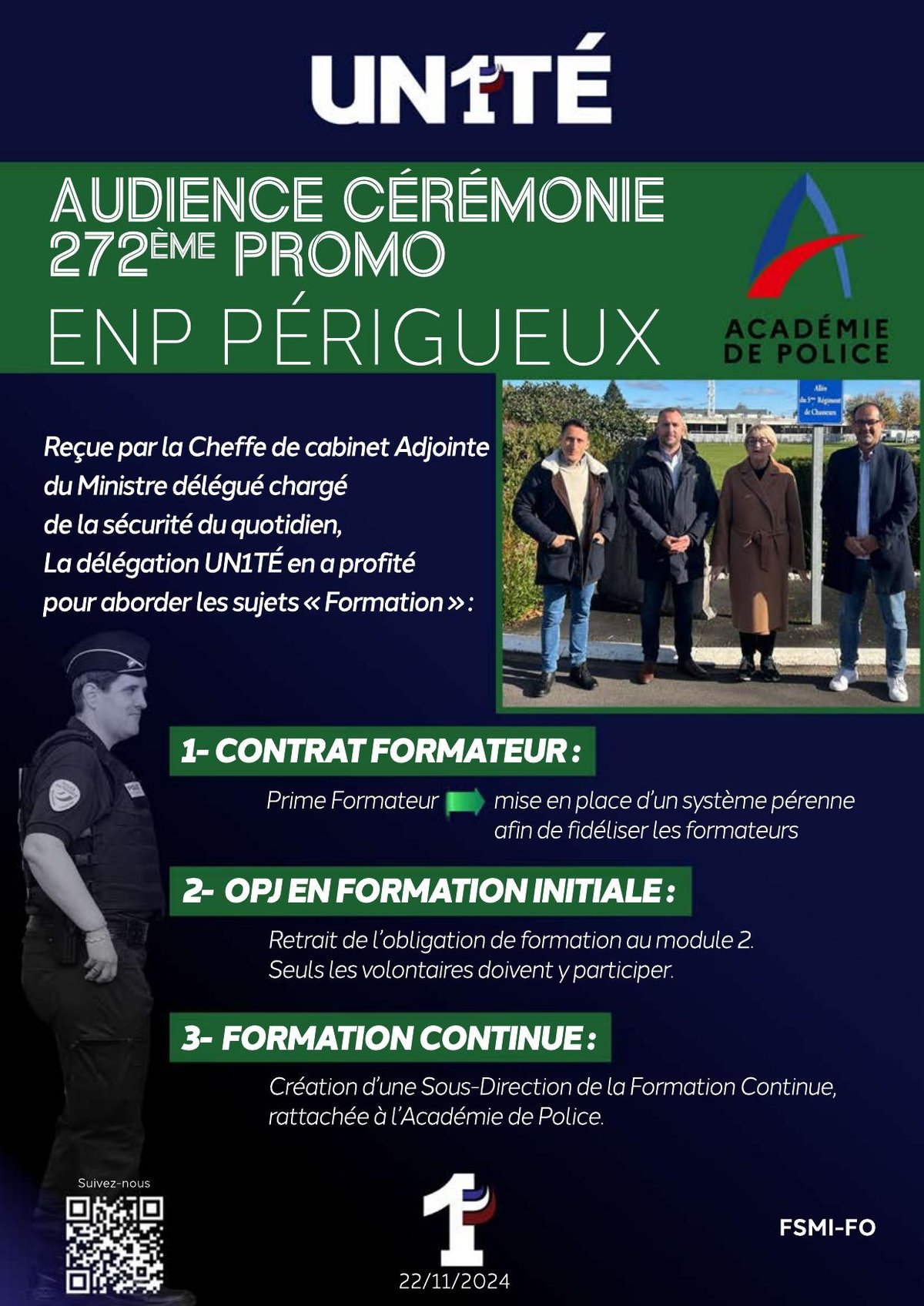 Audience cérémonie 272ème promo ENP PÉRIGUEUX