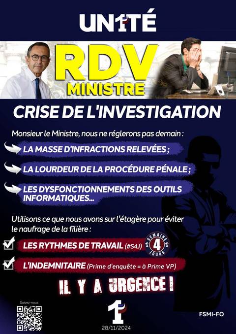 Aperçu — RDV Ministre - Crise de l'investigation