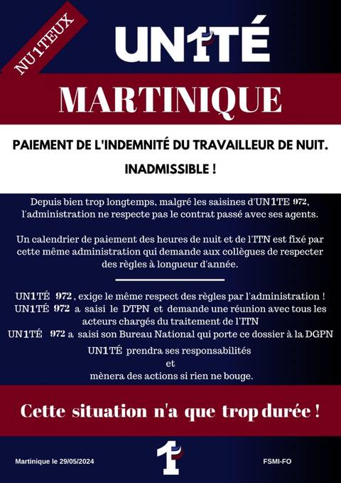 Aperçu — Paiement de l'ITN. Inadmissible - Martinique