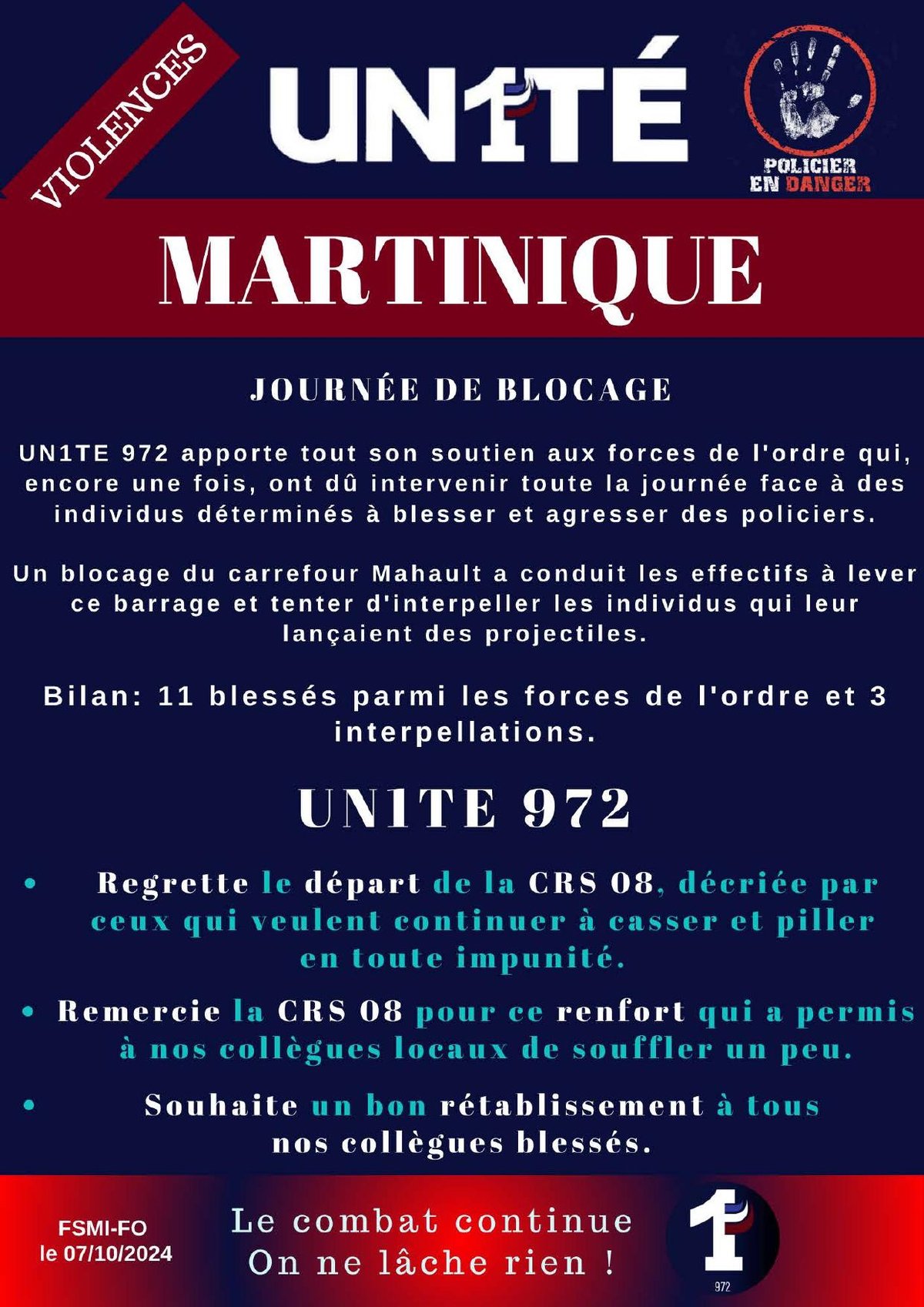 Journée de blocage - Martinique