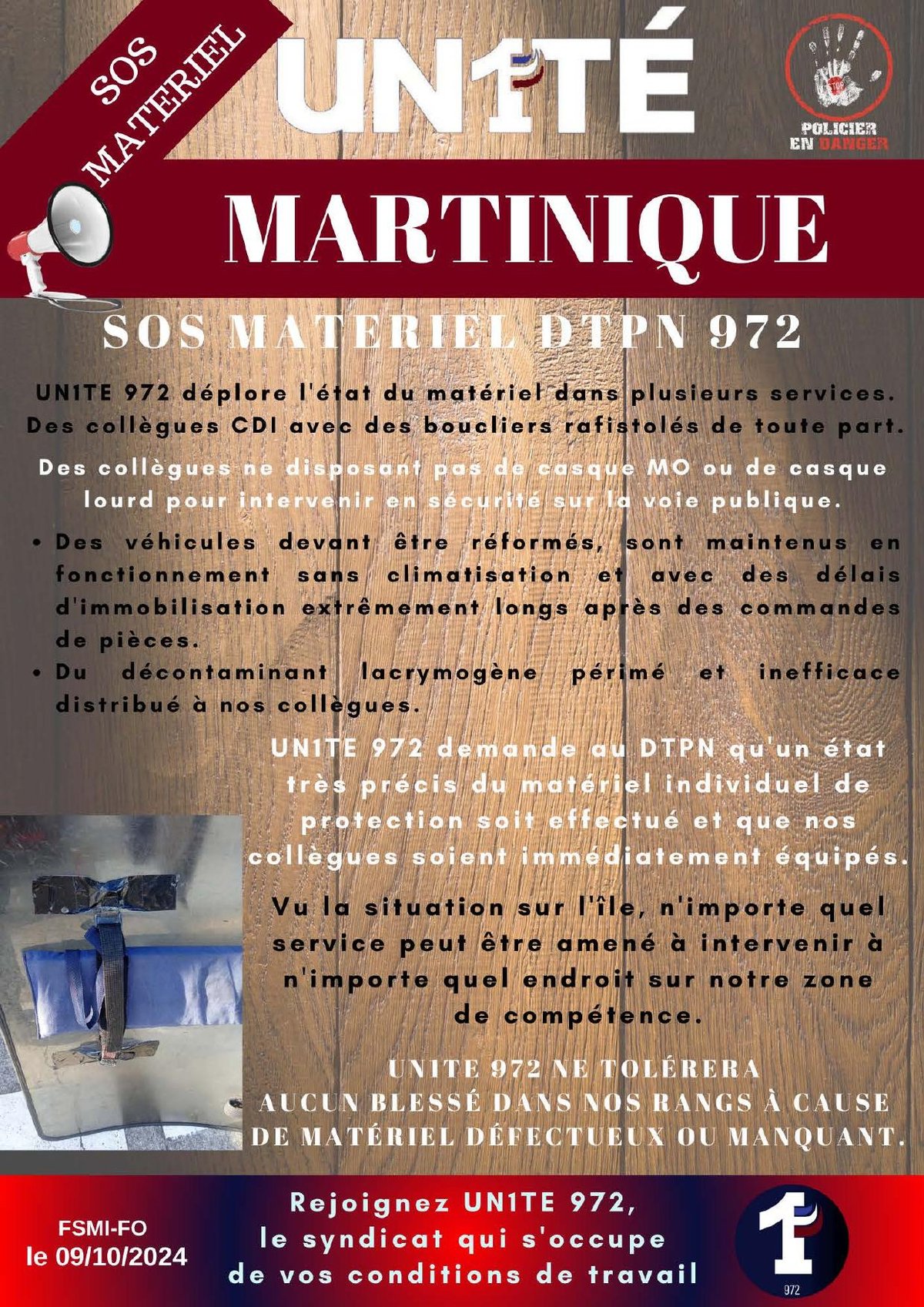 SOS matériel DTPN 972