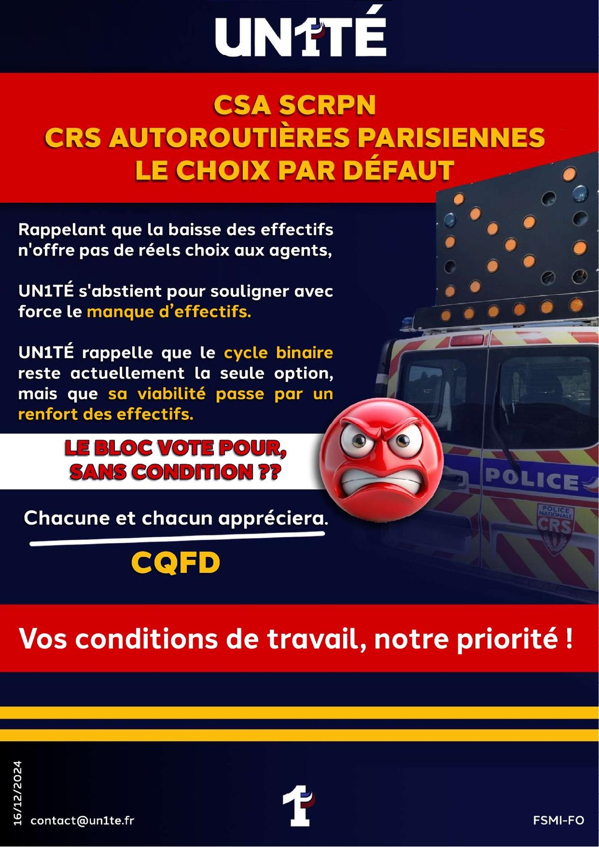 CSA SCRPN CRS AUTOROUTIÈRES PARISIENNES LE CHOIX PAR DÉFAUT