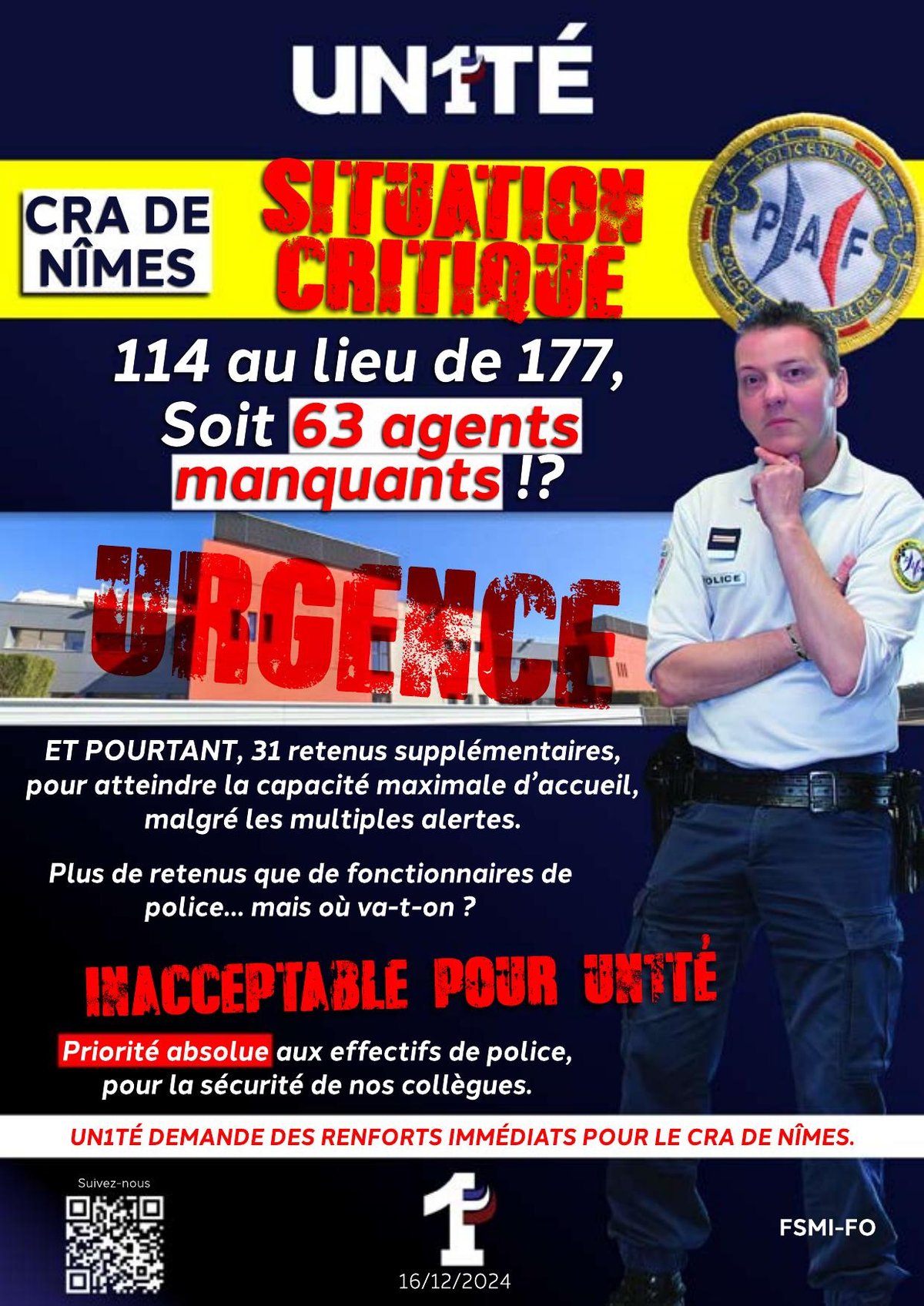 CRA de Nîmes - Situation CRITIQUE