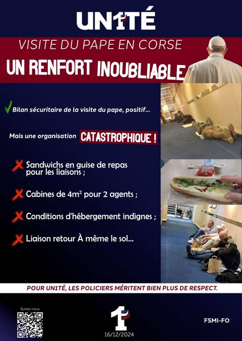 Aperçu — Visite du Pape en Corse - Un renfort "Inoubliable"