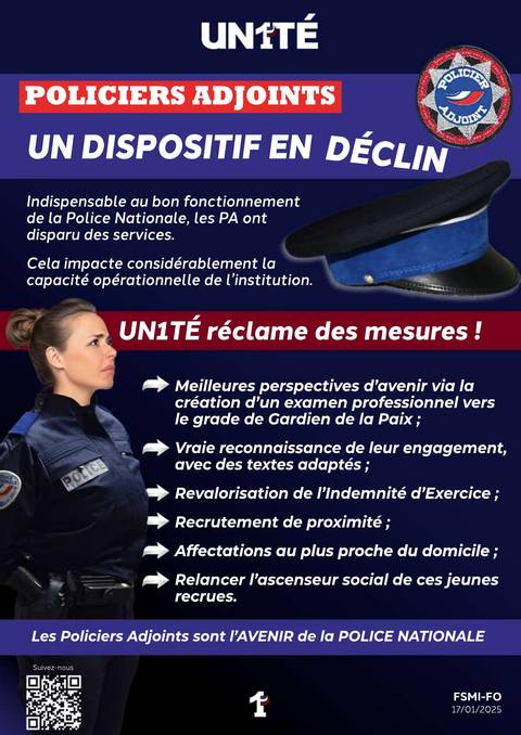 Aperçu — Policiers Adjoints : Un dispositif en déclin