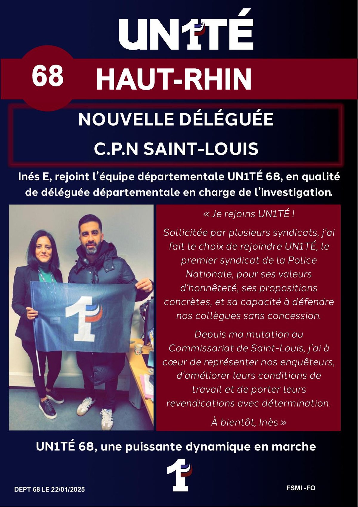 Nouvelle déléguée CPN St Louis 68