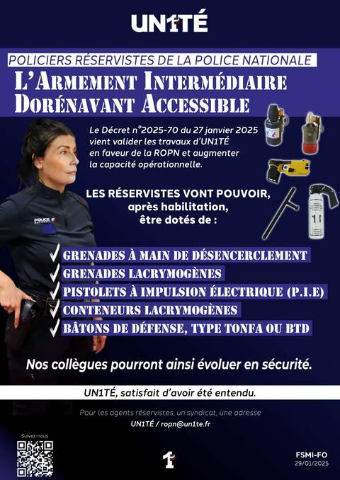 Aperçu — ROPN : L’armement intermédiaire dorénavant accessible