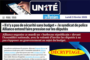 Alliance manifeste pour défendre le texte sur le budget