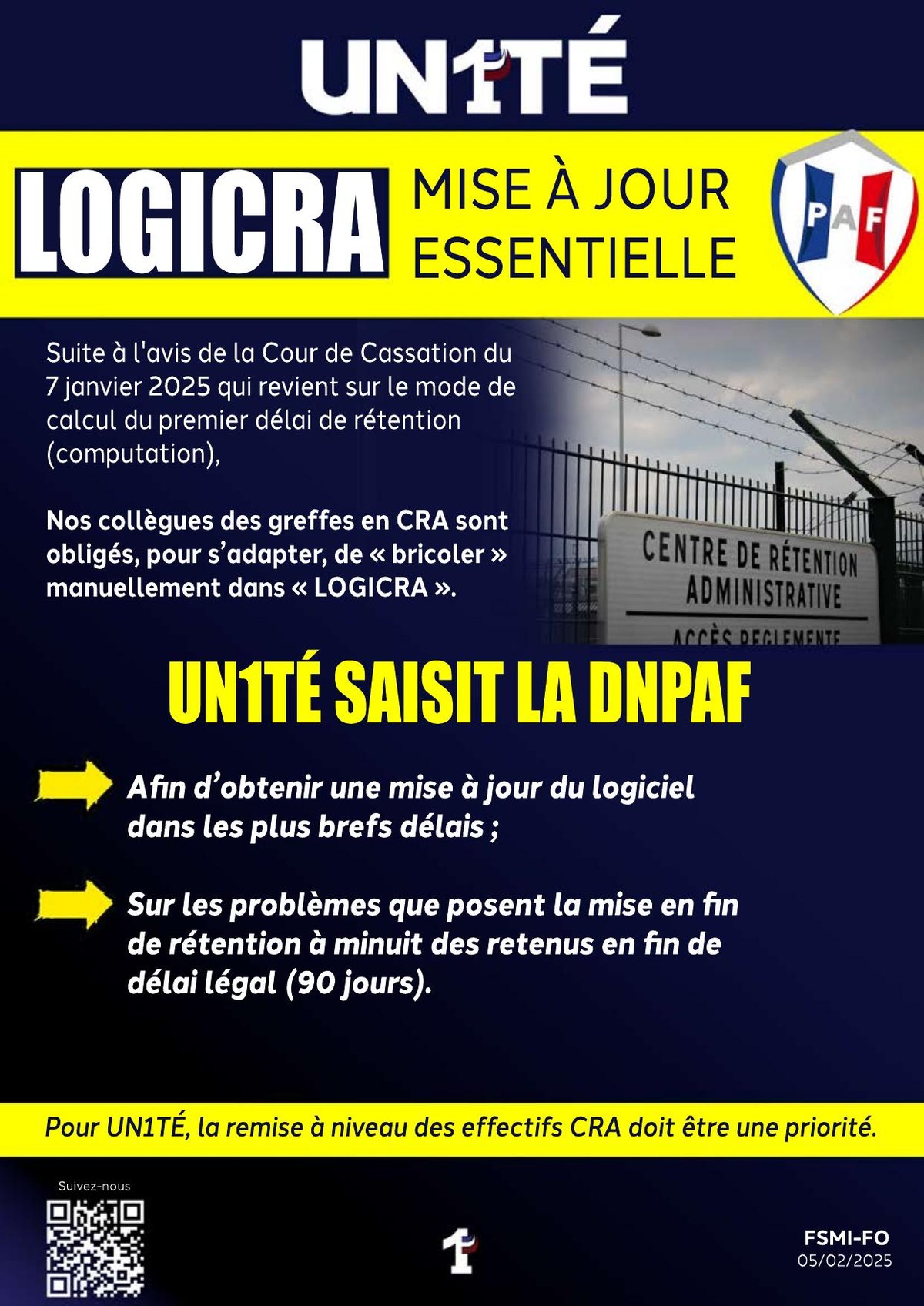 LOGICRA - Mise à jour essentielle