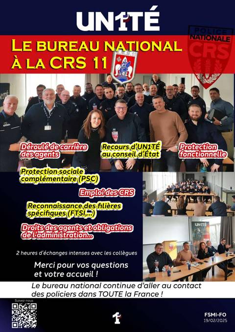 Aperçu — Le bureau national à la CRS 11