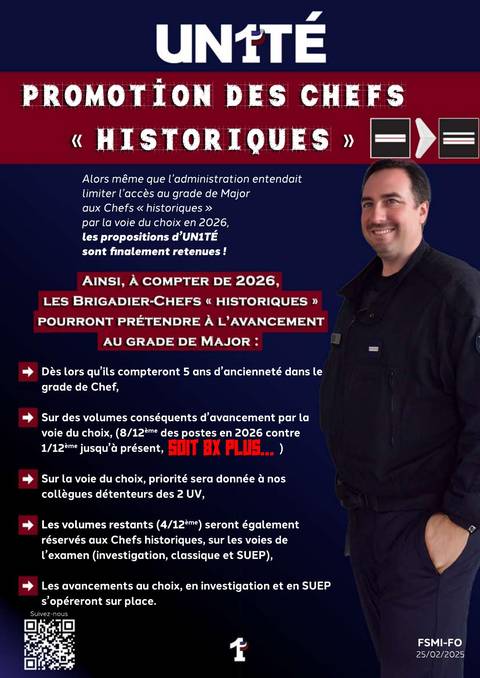 Aperçu — Promotion des Chefs « HISTORIQUES »