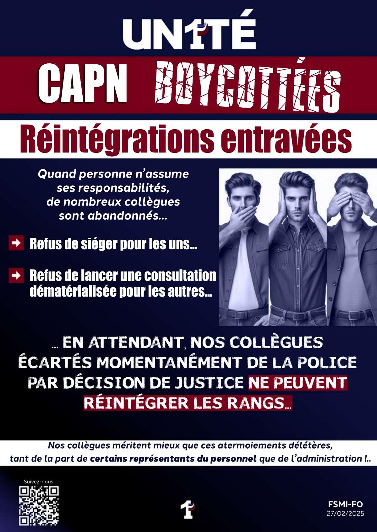 CAPN BOYCOTTÉES - Réintégrations entravées