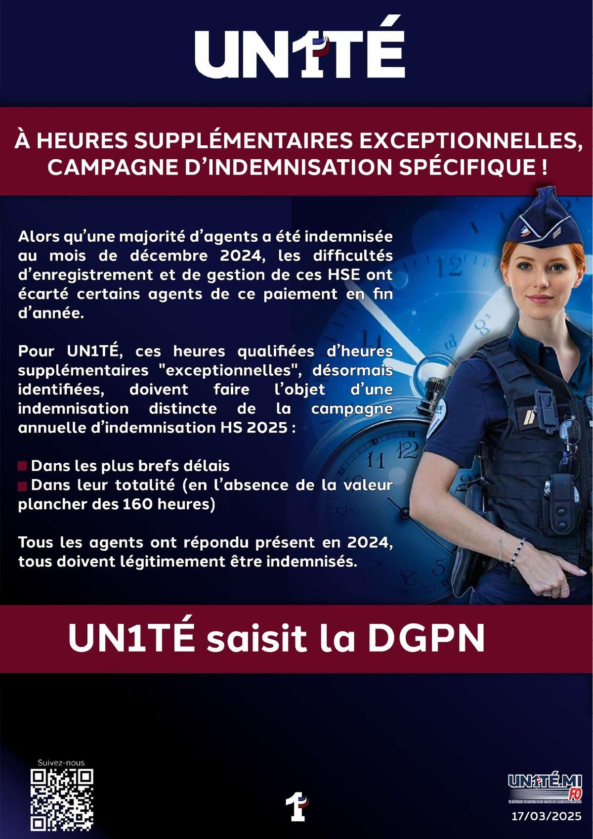 À heures supplémentaires exceptionnelles, campagne d’indemnisation spécifique !