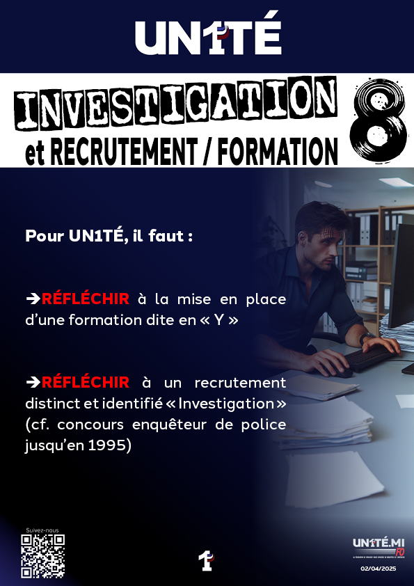 INVESTIGATION et RECRUMENT / FORMATION