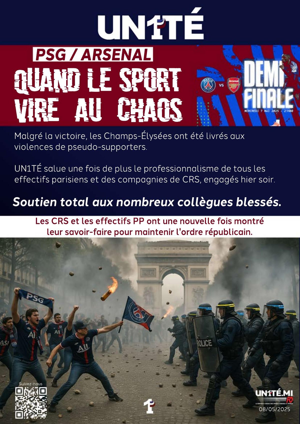 PSG / ARSENAL - quand le sport vire au chaos…