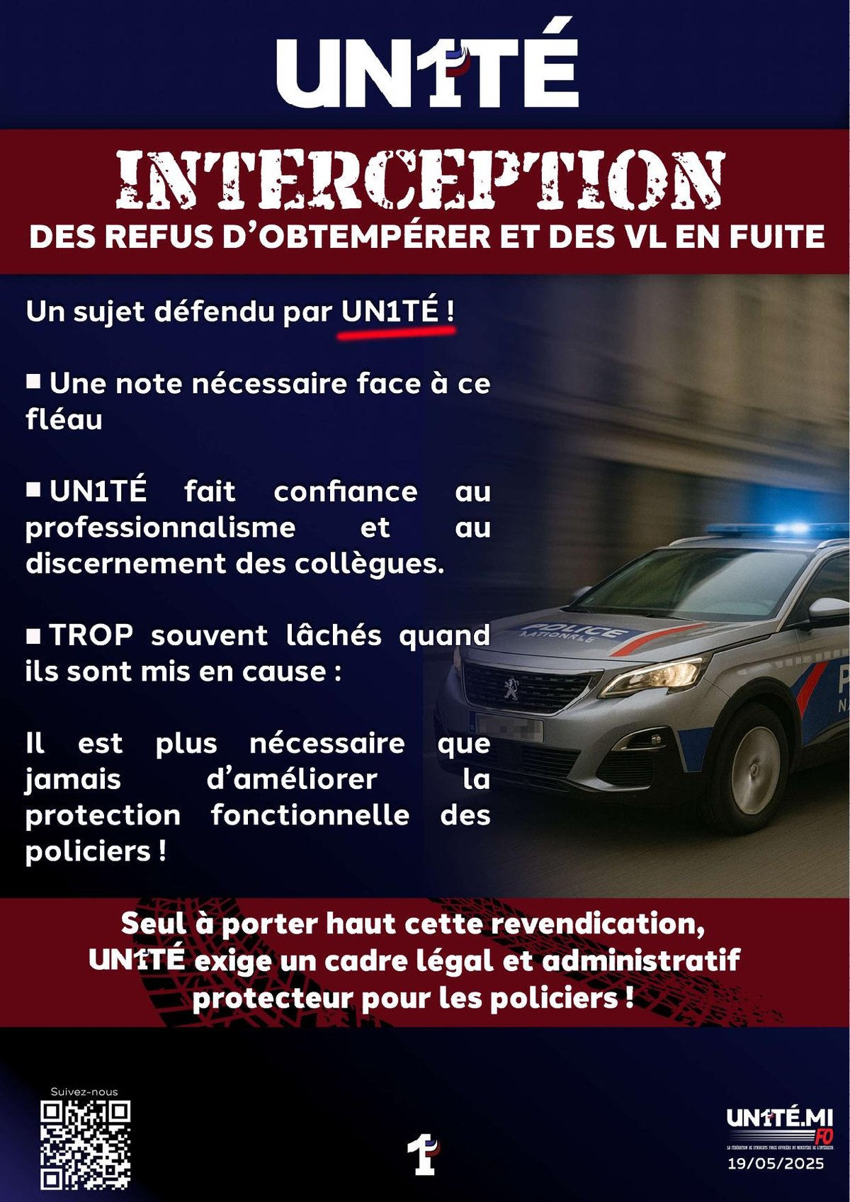 Interception des refus d’obtempérer et des VL en fuite