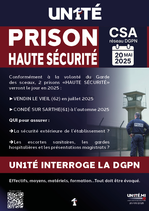 PRISON HAUTE SÉCURITÉ