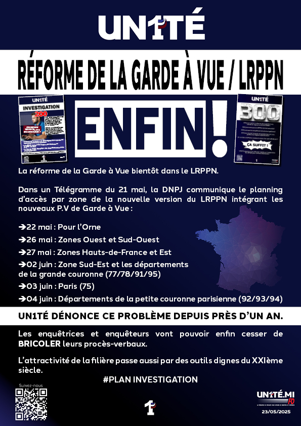Réforme de la Garde à Vue / LRPPN