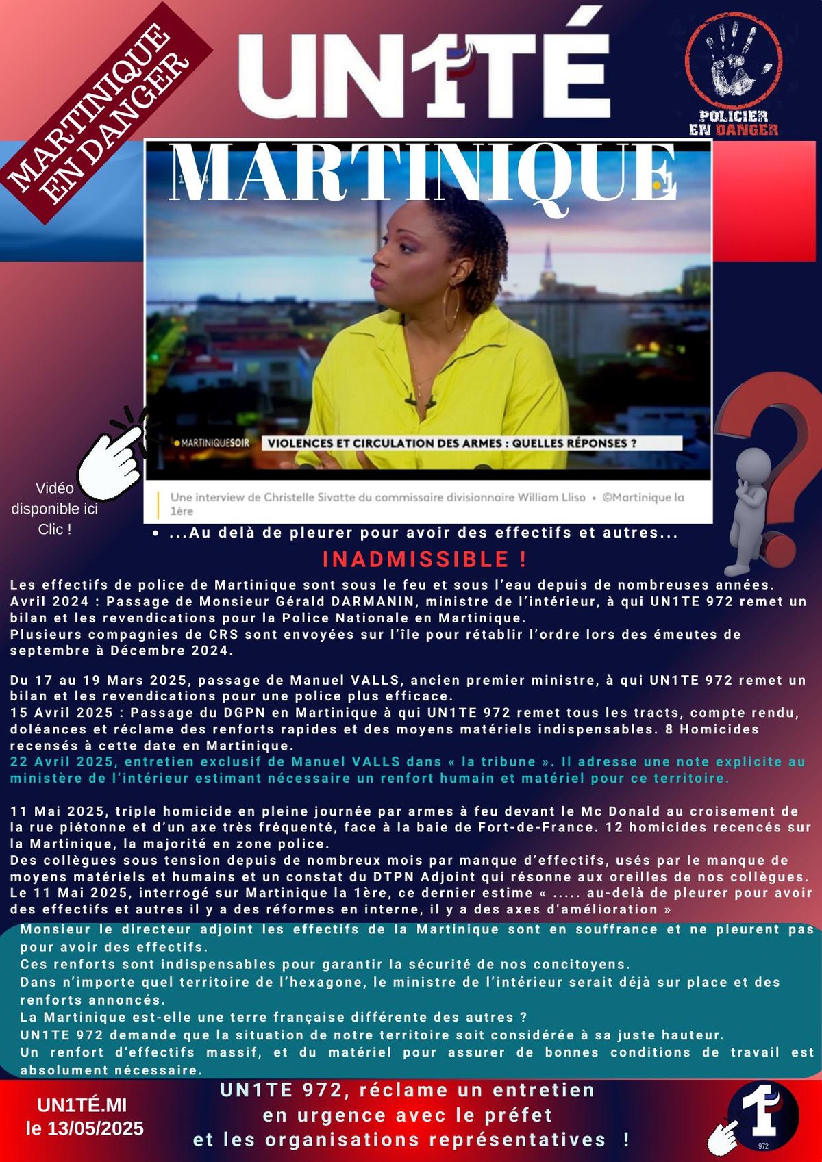 Martinique en danger