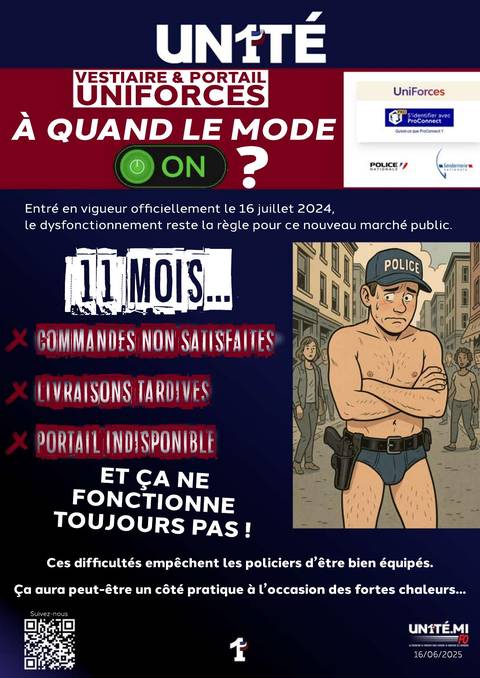 Aperçu — Vestiaire &amp; portail Uniforces - À quand le mode « ON » ?