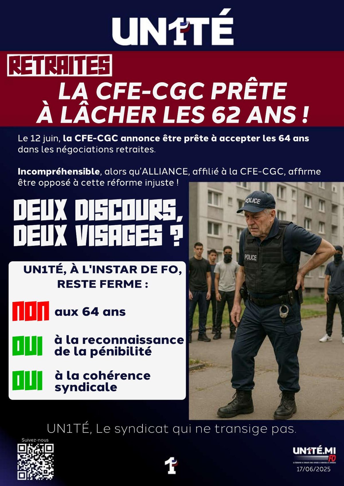 Retraites : La CFE-CGC prête à lâcher les 62 ans !