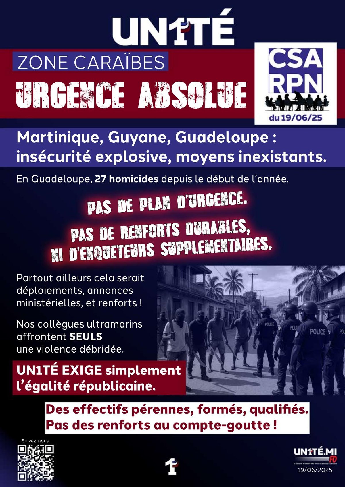 Zone Caraïbes : Urgence absolue