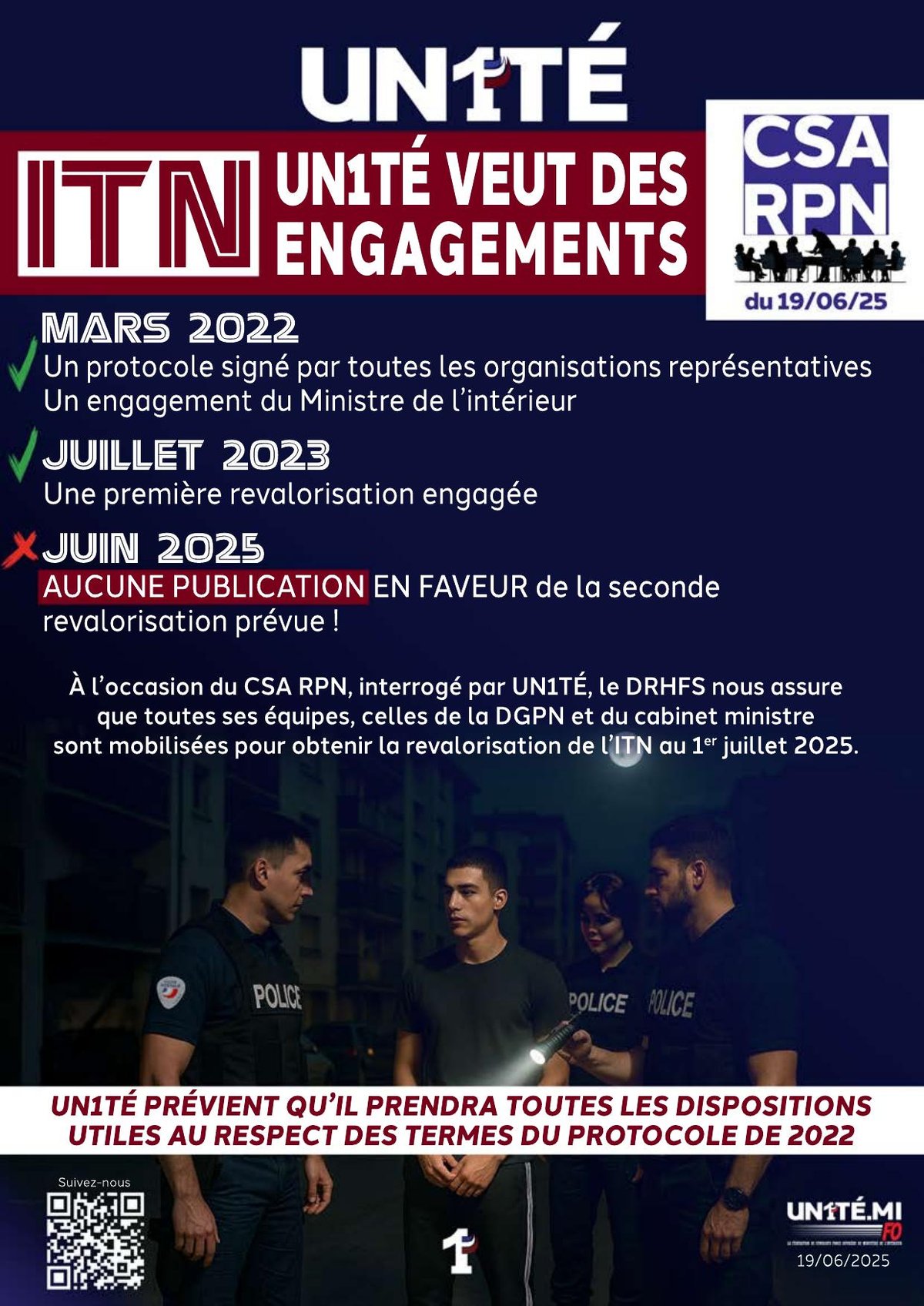 I.T.N : UN1TÉ veut des engagements