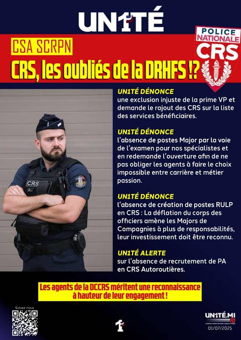 Aperçu — CSA SCRPN - CRS, les oubliés de la DRHFS !?