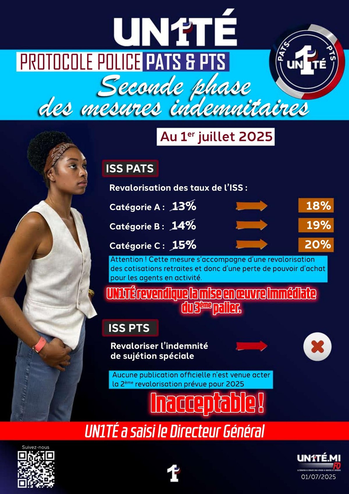 Protocole Police PATS &amp; PTS : Seconde phase des mesures indemnitaires