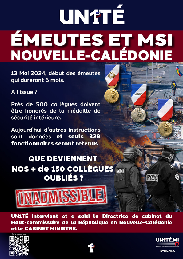 ÉMEUTES ET MSI NOUVELLE-CALÉDONIE