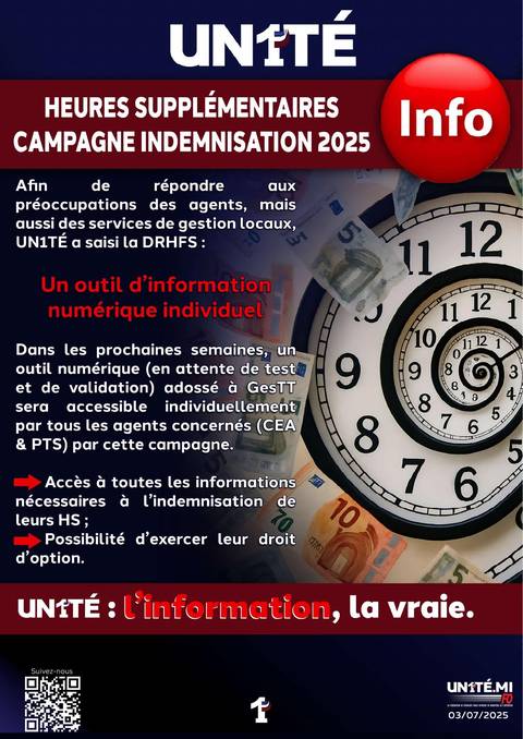 Aperçu — Heures supplémentaires campagne indemnisation 2025 - info