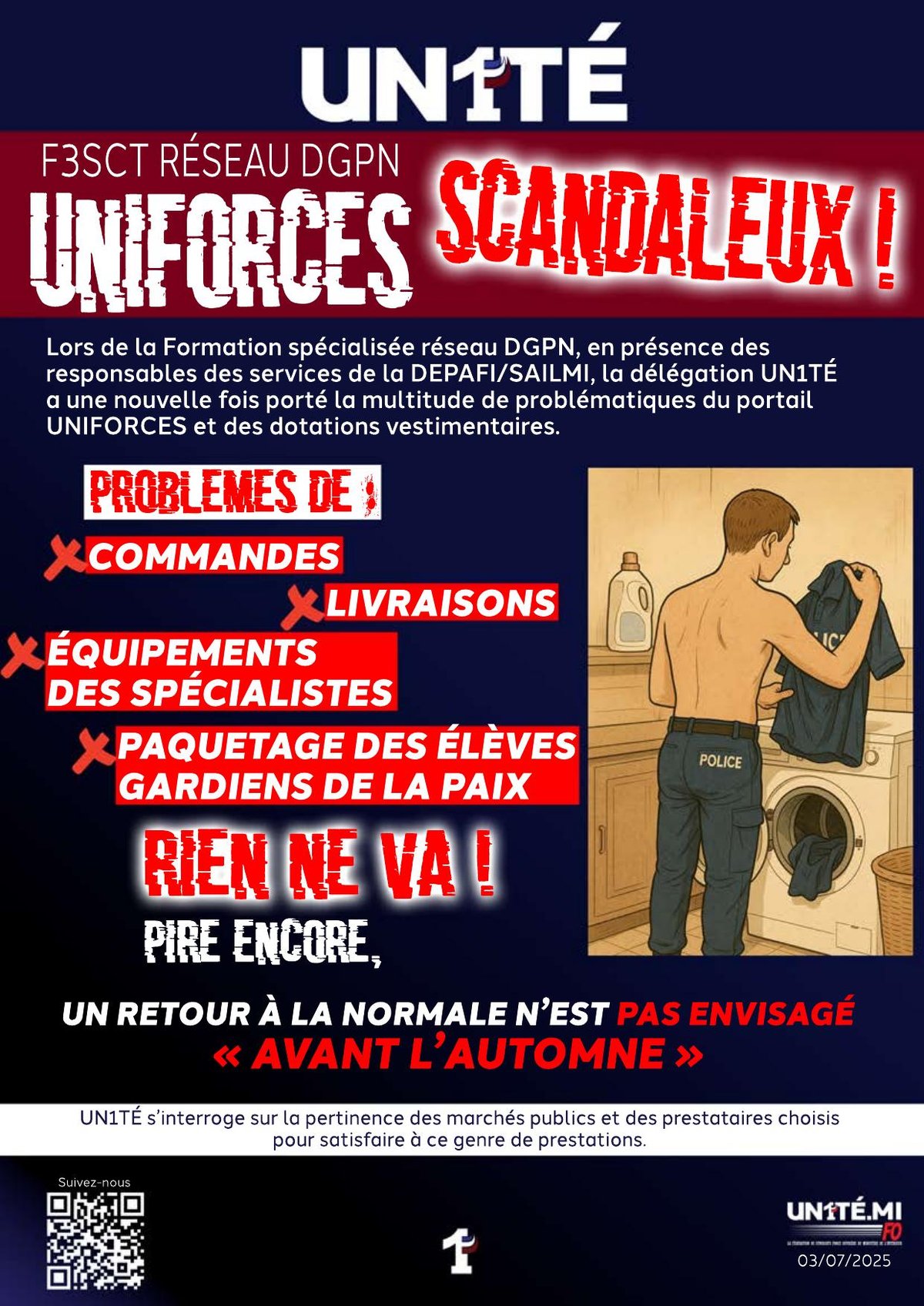 Uniforces : Scandaleux !