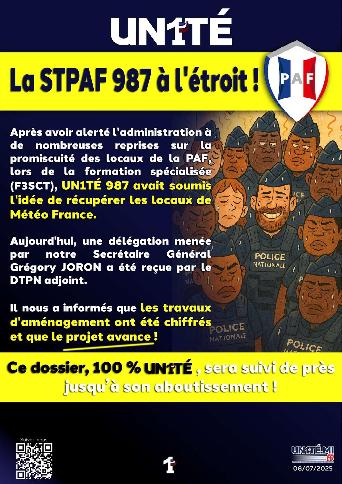 La STPAF 987 à l'étroit !