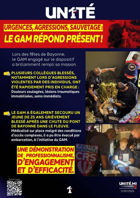 Aperçu — Urgences, agressions, sauvetage : le GAM répond présent !