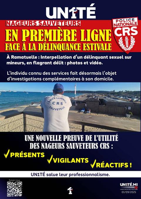 Aperçu — NS CRS : En première ligne face à la délinquance estivale.