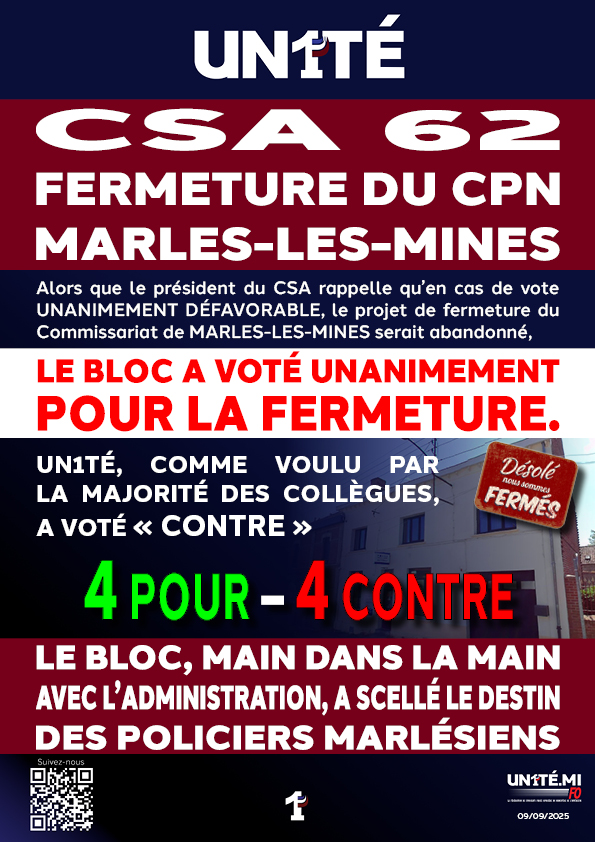 FERMETURE DU CPN MARLES-LES-MINES