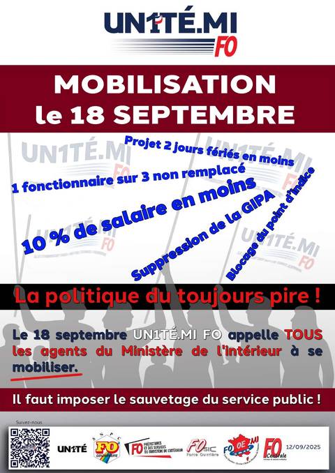Aperçu — Mobilisation le 18 septembre