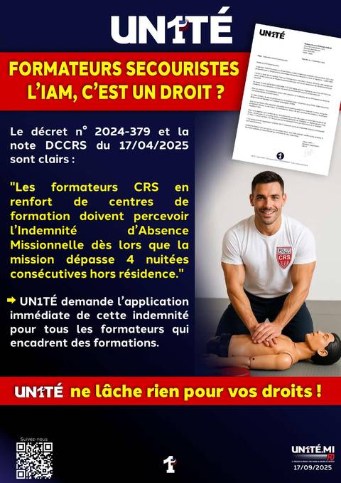 Aperçu — Formateurs secouristes : l’IAM, c’est un droit ?